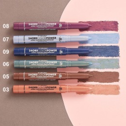 DEBORAH тени-карандаш стойкие 24ORE COLOR POWER EYESHADOW, тон 09 ночной синий,1,4 гр