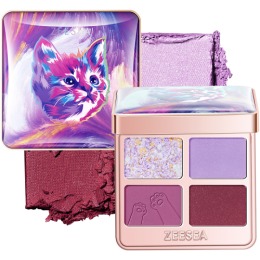 ZEESEA тени для век Tipsy Kitty Eyeshadow Quad, тон 04,3.5 г