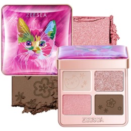 ZEESEA тени для век Tipsy Kitty Eyeshadow Quad, тон 02,3.5 г