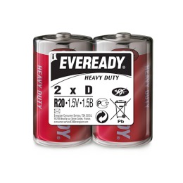 Energizer батарейки "Eveready" D солевые, (пленка)