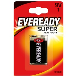 Energizer батарейка "Eveready Super Heavy Duty 9V" крона, солевая, 1 шт