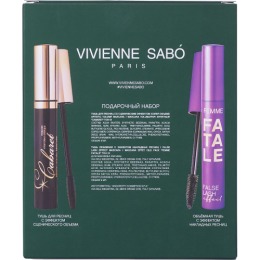 Vivienne Sabo подарочный набор Vivienne Sabo Тушь Cabaret, тон  01 и Тушь Femme Fatale, тон 01, 9 мл + 9 мл