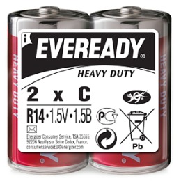 Energizer батарейки "Eveready" солевые, (пленка)