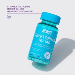 Urban Formula комплекс Tryptophan (триптофан) от тревожности, для хорошего сна, 30 капсул