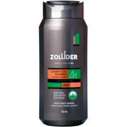 Zollider гель-шампунь для душа Green 3в1 Wood мужской