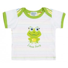 Курносики футболка с коротким рукавом "Зеленый лягушонок"