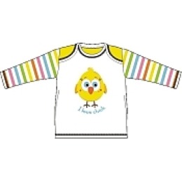 Курносики футболка с длинным рукавом "Желтый цыпленок"