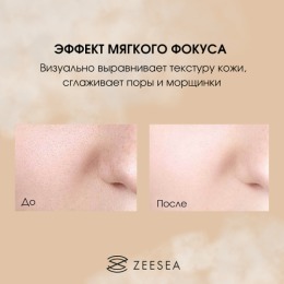 ZEESEA тональная основа кушон Angel light mist cushion BB cream со сменным блоком, тон 01 Ivory / слоновая кость,12 г