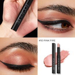 FOCALLURE тени-карандаш для век Eyeshadow Pencil, тон 10 Розовое пламя,2 г