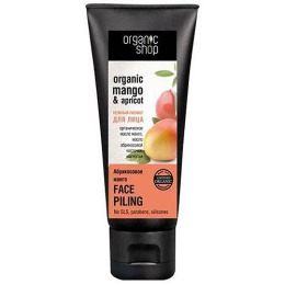 Organic Shop пилинг для лица "Абрикос и манго", 75 мл