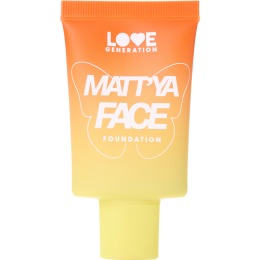 Love Generation тональный крем Matt'ya Face для лица, матирующий, высокая степень покрытия, с экстрактом матчи, тон 01, radiant ivory - слоновая кость,30 мл