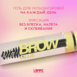 Love Generation гель для бровей средней фиксации/ Medium Fixing, тон 01, прозрачный,6 мл