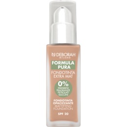 DEBORAH тональная основа матирующая FORMULA PURA EXTRA MAT FOUNDATION, тон: 04 Абрикосовый,30 мл