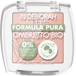 DEBORAH тени для век FORMULA PURA OMBRETTO BIO, тон: 03 Светло-розовый,2,5г