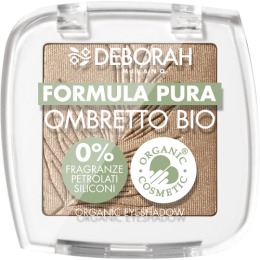 DEBORAH тени для век FORMULA PURA OMBRETTO BIO, тон: 08 Каштаново-коричневый,2,5г