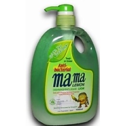 Mama Lemon гель для мытья посуды и детских принадлежностей "Зеленый чай" концентрированный, 1 л