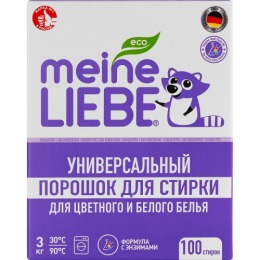 Meine Liebe стиральный порошок, универсальный, автомат, ручная стирка, 3 кг