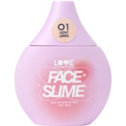 Love Generation увлажняющий СС-гель  Face Slime, уникальная гелевая текстура, легкое естественное покрытие, тон 01, светло-бежевый, Light Linen,30 мл