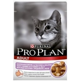 Pro Plan корм для кошек, индейка, в желе, 85 г