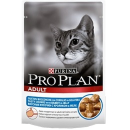 Pro Plan корм для кошек, кролик, в желе, 85 г