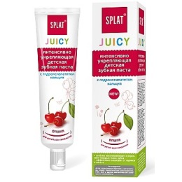 Splat зубная паста "Juicy. Вишня" укрепляющая с гидроксиапатитом, 35 мл