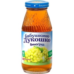 Бабушкино Лукошко сок "Виноградный" осветленнный, без сахара, 200 мл