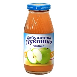 Бабушкино Лукошко сок "Яблочный" с мякотью, без сахара, с 4 месяцев 200 мл