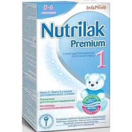 Nutrilak молочная смесь "Адаптационная. Premium 1" с 0-6 месяцев, 400 г