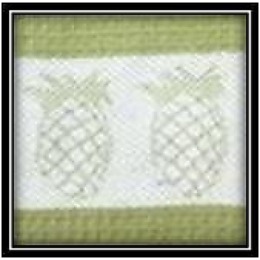 Bonita набор "Ананас. Зеленый": полотенце 70х45 см + салфетка 35х35см, жаккард