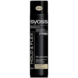 Syoss лак для волос "Hold & Flex" экстрасильная фиксация, 400 мл