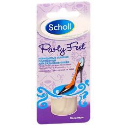 Scholl подушечки гелевые, невидимые, предотвращающие появление натёртостей и мозолей, для задников обуви, 1 пара