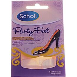Scholl подушечки гелевые, невидимые,ослабляющие болезненные ощущения и дискомфорт, для обуви, 6 штук