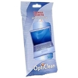 OptiClean влажные салфетки для ноутбука, 30 шт