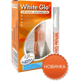 White Glo карандаш для отбеливания зубов 2,5мл + полоски "Отбеливающие", 7 упаковок