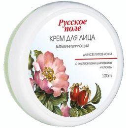 Русское поле крем для лица "Витаминизирующий" с экстрактом шиповника и клюквы, 100 мл