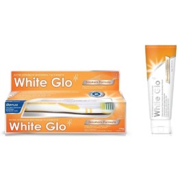 White Glo зубная паста отбеливающая "Для курильщиков", 150 г + зубная щетка + зубочистки