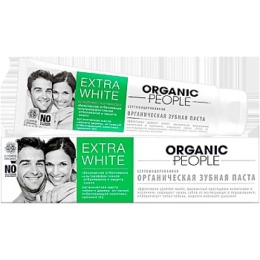 Organic people зубная паста "Extra White", 100 мл
