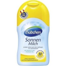 Bubchen молочко "Солнцезащитное spf 30" для младенцев с чувствительной кожей, с совком, 150 мл