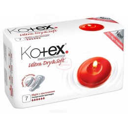Kotex Прокладки гигиенические "Ultra Dry&Sof night", 7 шт