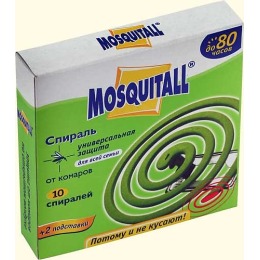 Mosquitall спирали "Универсальная защита от комаров", 10 шт