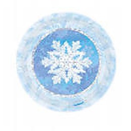 Paclan тарелка бумажная "Снежинка синяя" 170 мм 12 шт упак