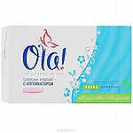 Ola тампоны "Ola! compact super plus" с апликатором 6 шт