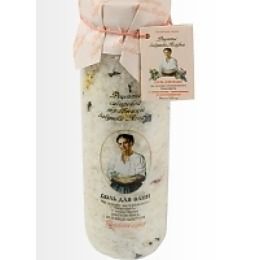 Рецепты бабушки Агафьи соль для ванны "Натуруральный бишофит, шиповник и  золотоцвет", 500 г