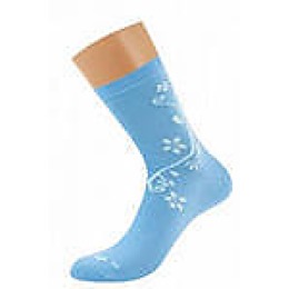 Griff носки женские 'Цветок по боку d263" голубые