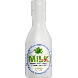 Milk шампунь "Молоко и тысячелистник" для окрашенных и поврежденных волос, 800 мл