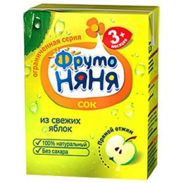 Фруто Няня сок "Яблоко" с 4 месяцев, 200 мл