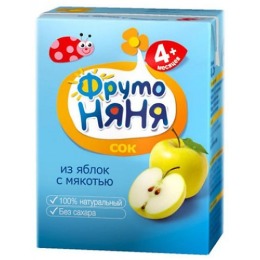 Фруто Няня сок "Яблоко" с 4 месяцев, 200 мл
