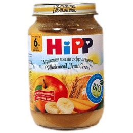 Hipp каша "Зерновая с фруктами" с 6 месяцев, 190 г