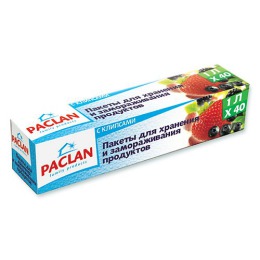 Paclan пакет для замораживания 1 л., 40 шт