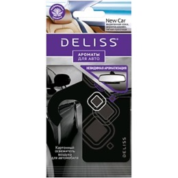 Deliss освежитель воздуха "New car" картонный, для автомобиля
